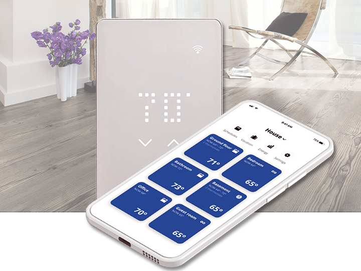 Programmable Touch Thermostat LED WiFi